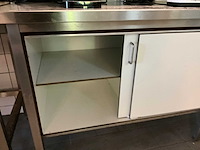 Rvs werktafel met onderkast - afbeelding 7 van  8