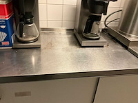 Rvs werktafel met onderkast - afbeelding 2 van  4