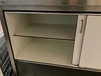 Rvs werktafel met onderkast - afbeelding 4 van  4