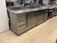 Rvs werktafel met onderkast - afbeelding 1 van  10