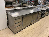 Rvs werktafel met onderkast - afbeelding 4 van  10