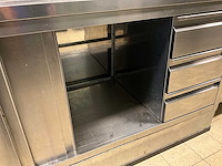 Rvs werktafel met onderkast - afbeelding 8 van  10