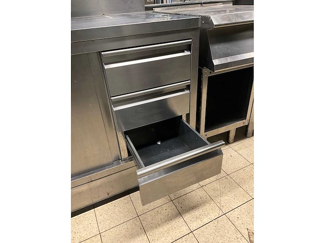 Rvs werktafel met onderkast - afbeelding 9 van  10