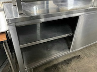 Rvs werktafel met onderkast - afbeelding 5 van  5