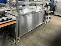 Rvs werktafel met onderkast - afbeelding 1 van  2