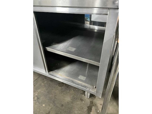Rvs werktafel met onderkast - afbeelding 2 van  2