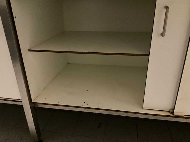 Rvs werktafel met onderkast - afbeelding 1 van  2