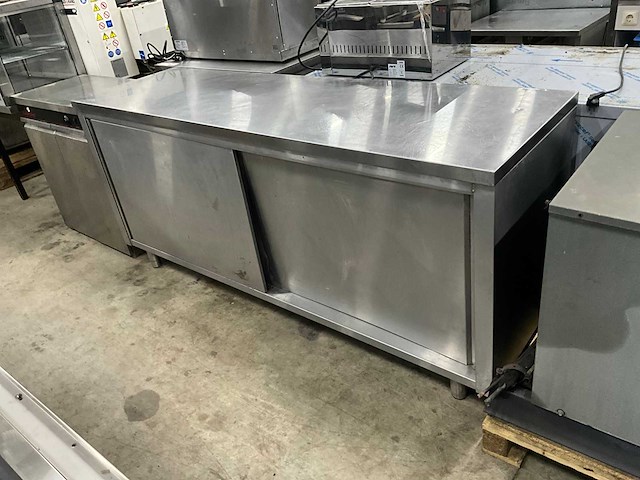 Rvs werktafel met onderkast - afbeelding 2 van  4