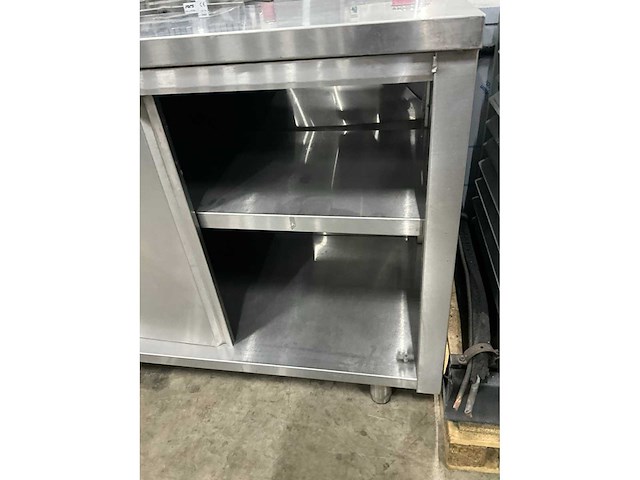 Rvs werktafel met onderkast - afbeelding 3 van  4