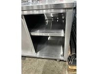 Rvs werktafel met onderkast - afbeelding 3 van  4