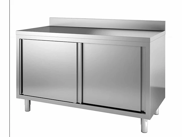 Rvs werktafel met onderkasten 100x70cm - afbeelding 1 van  4