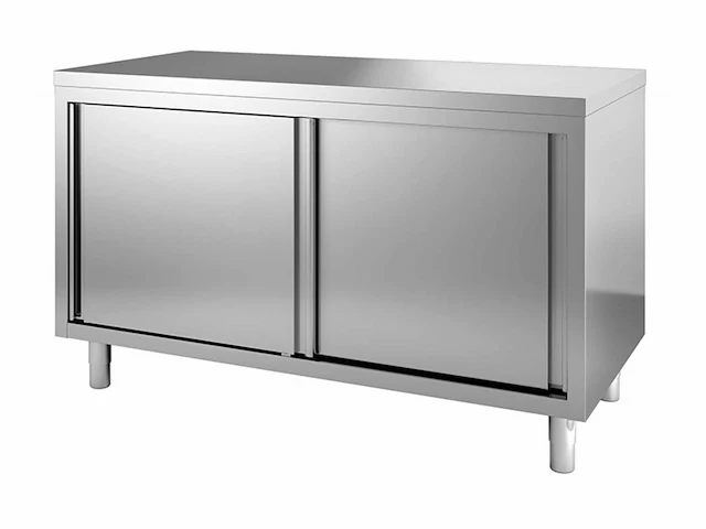 Rvs werktafel met onderkasten 180x70cm - afbeelding 3 van  4
