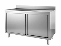 Rvs werktafel met onderkasten 200x70cm - afbeelding 1 van  5
