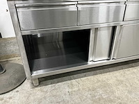 Rvs werktafel met onderkasten - afbeelding 6 van  6