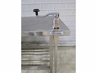 Rvs werktafel met onderschap en staartblikopener - afbeelding 5 van  6