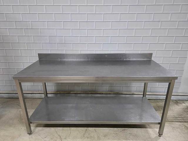 Rvs werktafel met onderschap - afbeelding 3 van  4