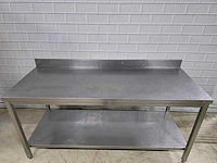 Rvs werktafel met onderschap - afbeelding 4 van  4
