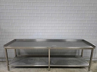 Rvs werktafel met onderschap - afbeelding 3 van  7