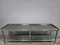 Rvs werktafel met onderschap - afbeelding 4 van  7