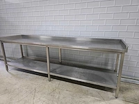 Rvs werktafel met onderschap - afbeelding 5 van  7