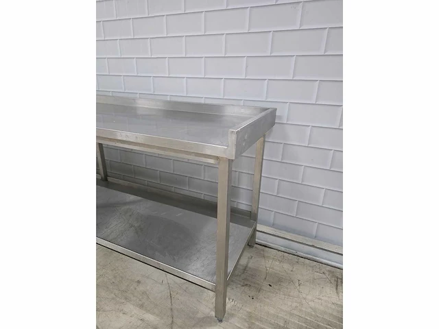 Rvs werktafel met onderschap - afbeelding 6 van  7