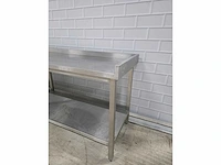 Rvs werktafel met onderschap - afbeelding 6 van  7