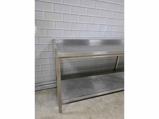 Rvs werktafel met onderschap - afbeelding 7 van  7