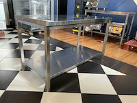 Rvs werktafel met ondertafel - afbeelding 2 van  4