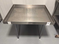 Rvs werktafel met opstaande rand - afbeelding 2 van  2
