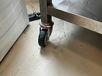 Rvs werktafel met opzetbrug - afbeelding 3 van  4