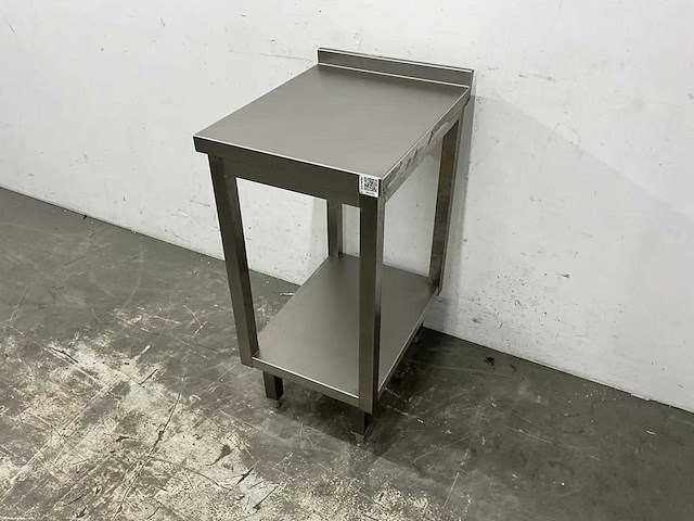 Rvs werktafel met spatrand - afbeelding 1 van  5