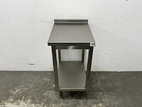 Rvs werktafel met spatrand - afbeelding 2 van  5