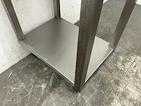 Rvs werktafel met spatrand - afbeelding 5 van  5