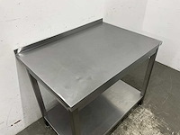 Rvs werktafel met spatrand - afbeelding 5 van  5