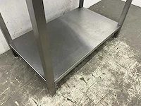 Rvs werktafel met spatrand - afbeelding 4 van  5