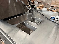 Rvs werktafel met spoelbak en kraan - afbeelding 4 van  7