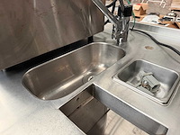 Rvs werktafel met spoelbak en kraan - afbeelding 5 van  7