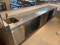 Rvs werktafel met spoelbak - afbeelding 1 van  8