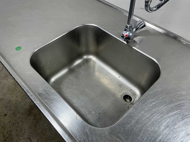 Rvs werktafel met spoelbak - afbeelding 3 van  4