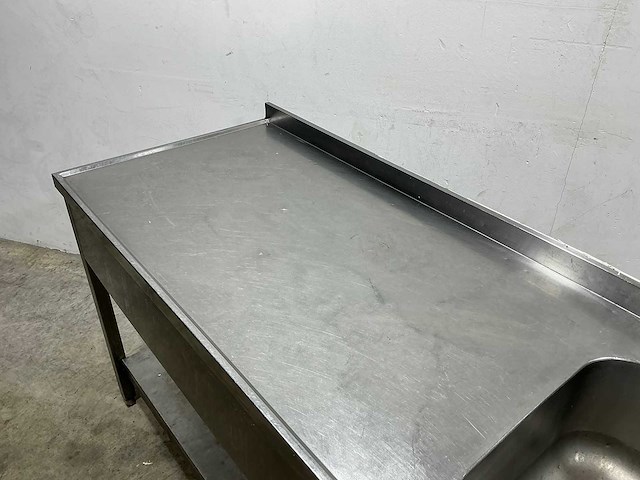 Rvs werktafel met spoelbak - afbeelding 5 van  6