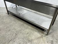 Rvs werktafel met spoelbak - afbeelding 1 van  3