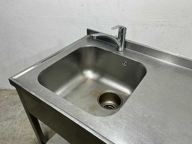 Rvs werktafel met spoelbak - afbeelding 3 van  3