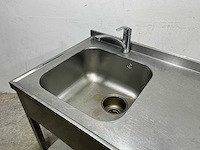 Rvs werktafel met spoelbak - afbeelding 3 van  3