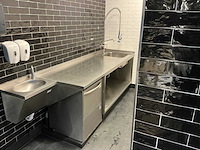 Rvs werktafel met spoelbak - afbeelding 1 van  6