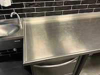 Rvs werktafel met spoelbak - afbeelding 3 van  6