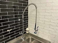 Rvs werktafel met spoelbak - afbeelding 4 van  6