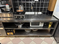 Rvs werktafel met warmhoudkast - afbeelding 2 van  8