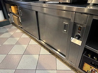 Rvs werktafel met warmhoudkast - afbeelding 4 van  8