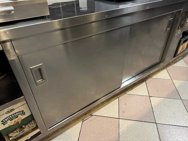 Rvs werktafel met warmhoudkast - afbeelding 8 van  8