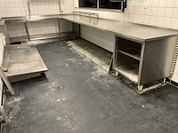 Rvs werktafel met werkblad - afbeelding 1 van  4